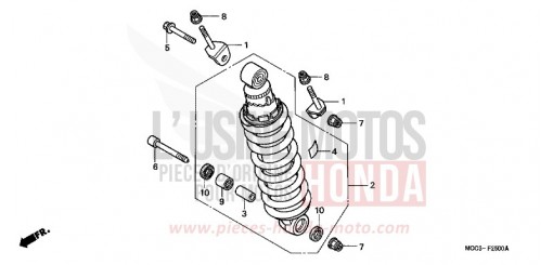 KISSEN, HINTEN CB1100SFY de 2000